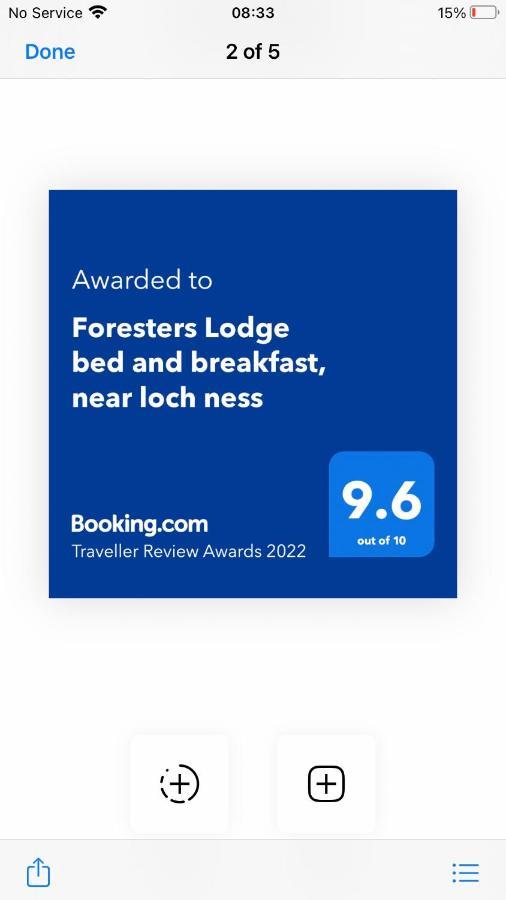 Foresters Lodge Bed And Breakfast, Near Loch Ness Inverfarigaig Exterior foto